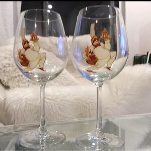 * Cheers Set of 2 Epcot International Food & Wine Festival Glasses.